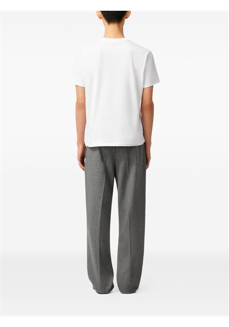 t-shirt contrasted adc unisex bianca AMI PARIS | HTS346.724100